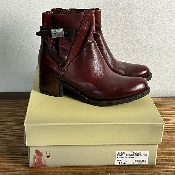 AS 98 Oliver Sequoia Leather Ankle Boot, New in Box, EU Size 37 - Picture 7 of 7